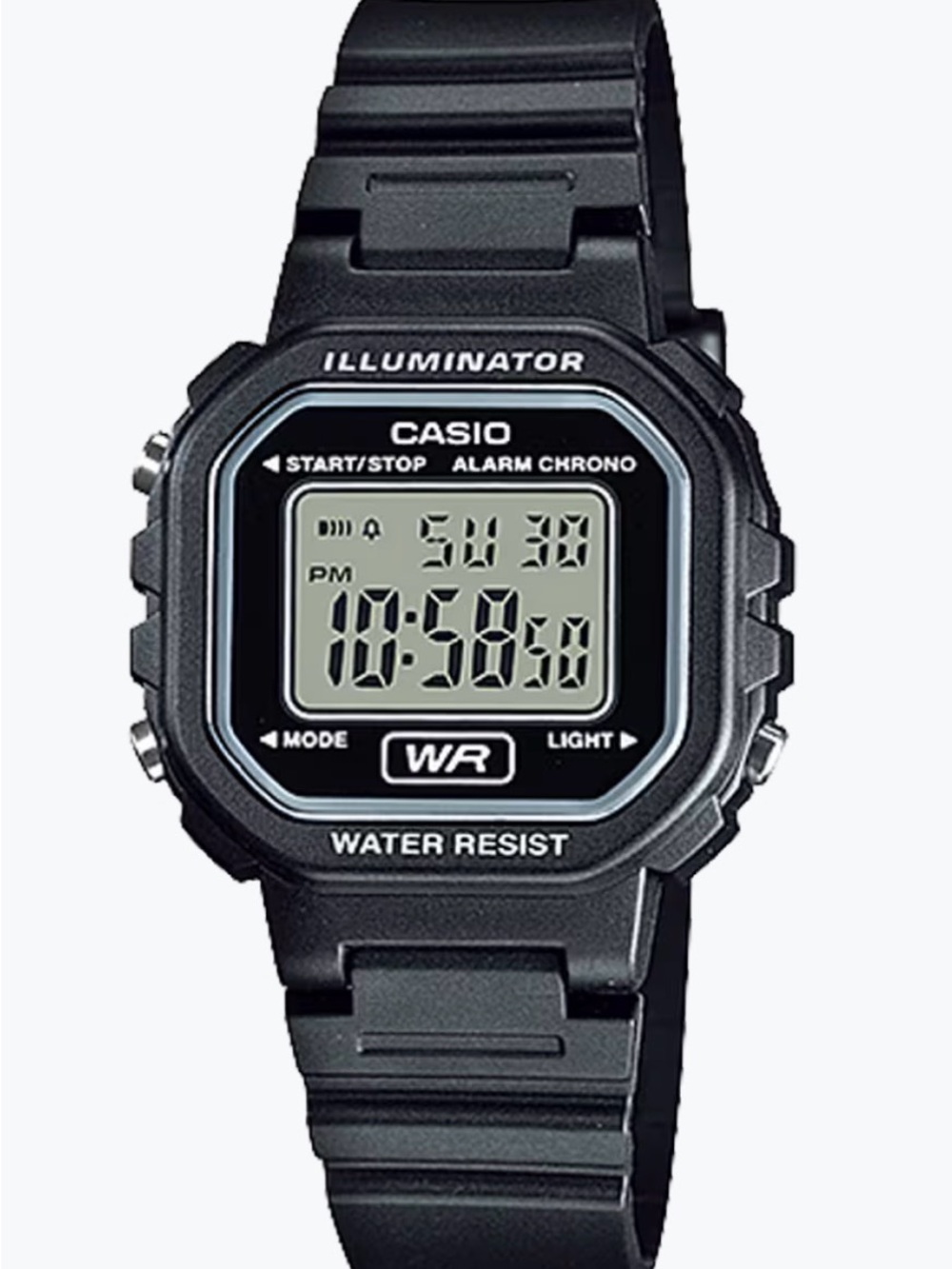 Casio Black womens Digital Illuminator Watch